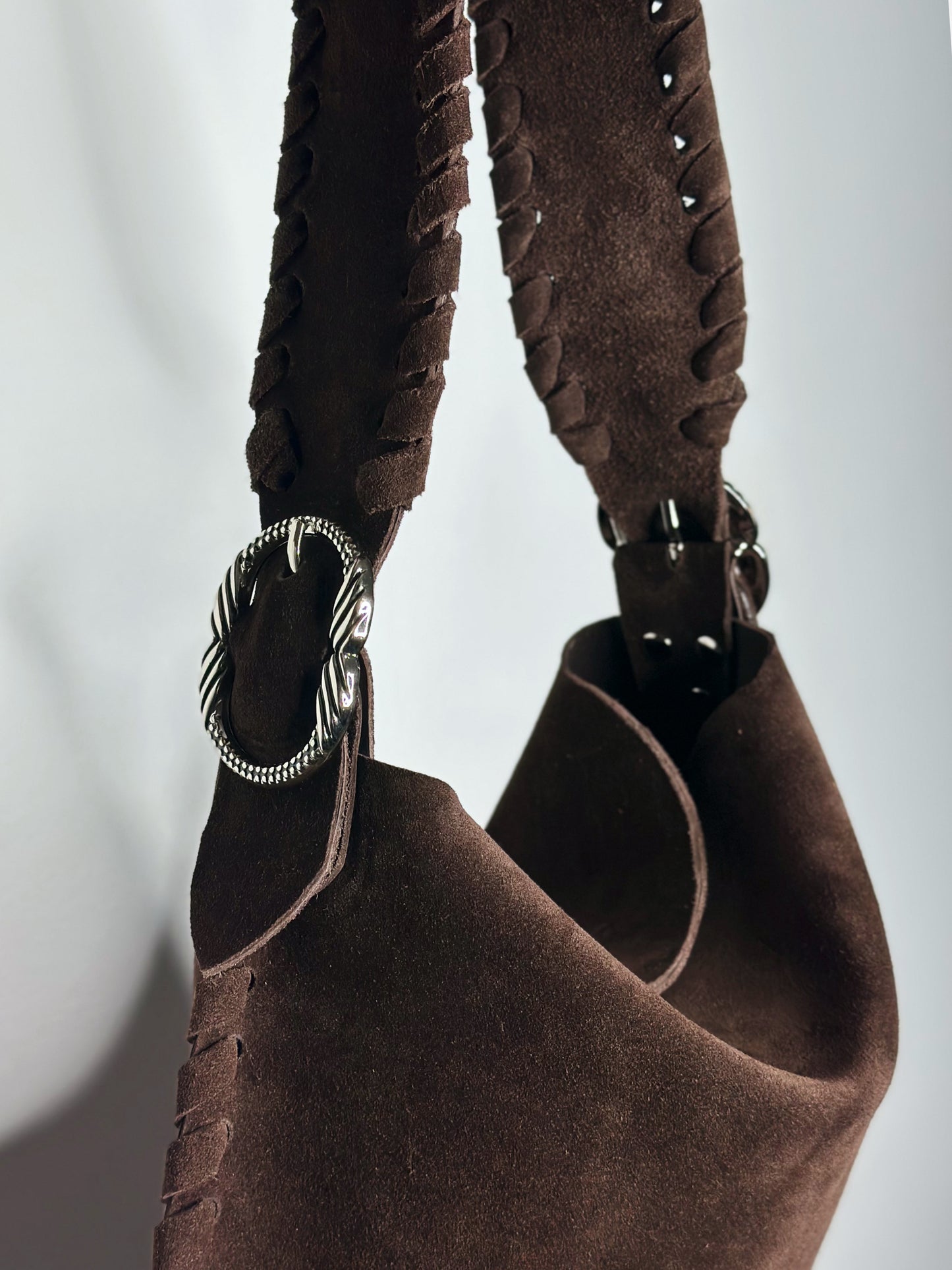 Hobo Bag Suede Cioccolato