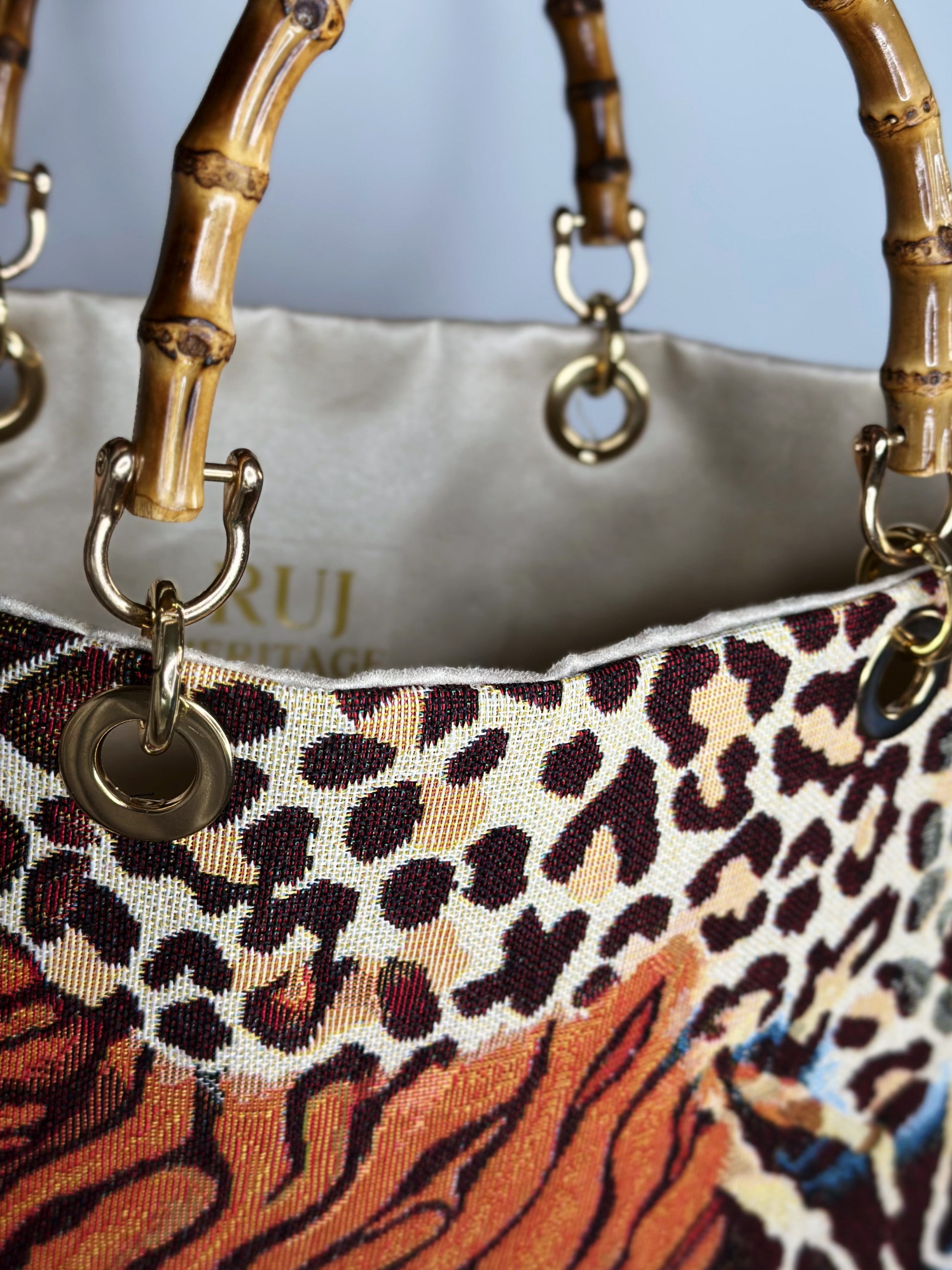 Picnic Bag Jacquard Animalier interno Ruj Heritage