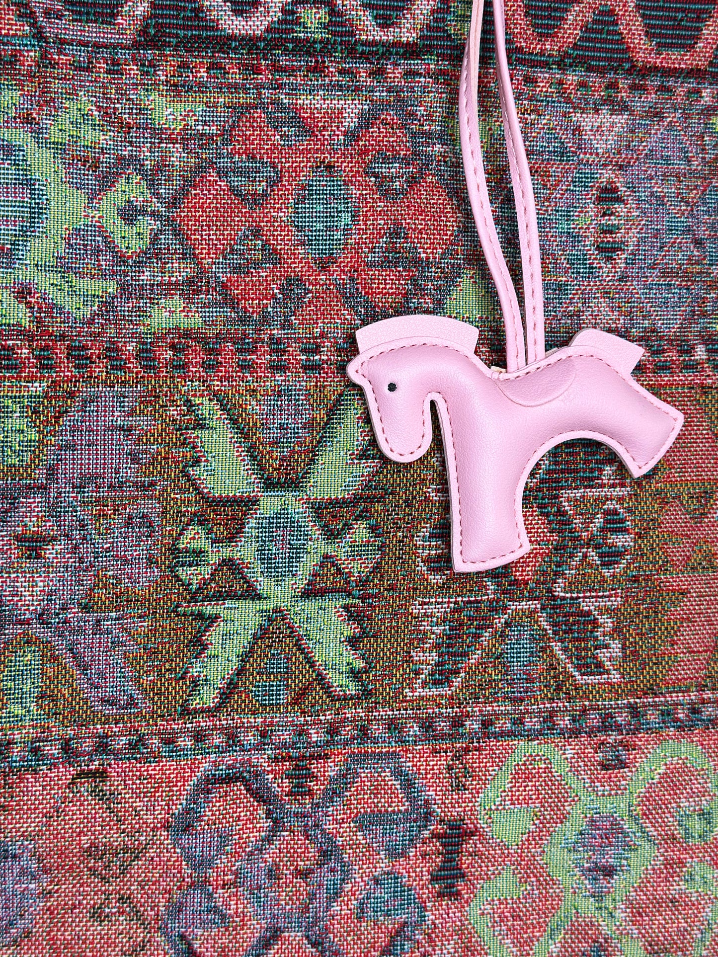 Picnic Bag Jacquard Pink dettaglio tessuto Ruj Heritage