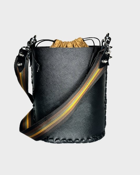 Man Bucket Bag Black