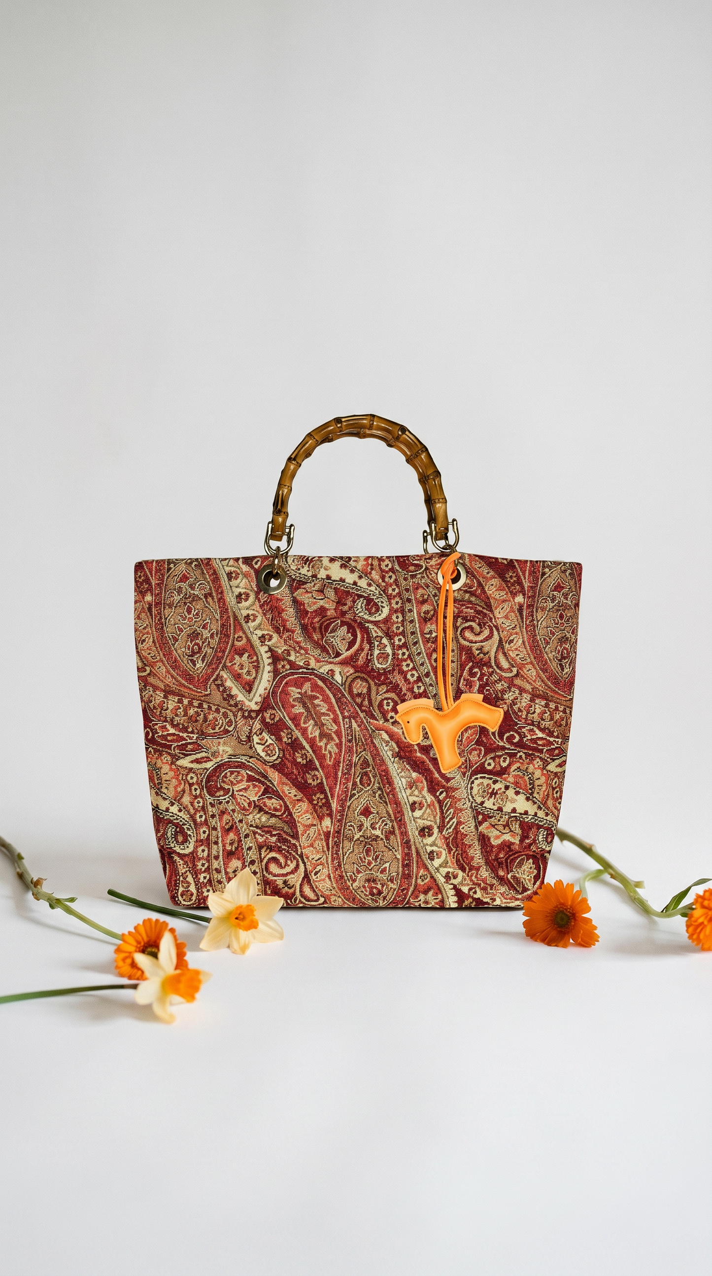 Picnic Bag Jacquard Red