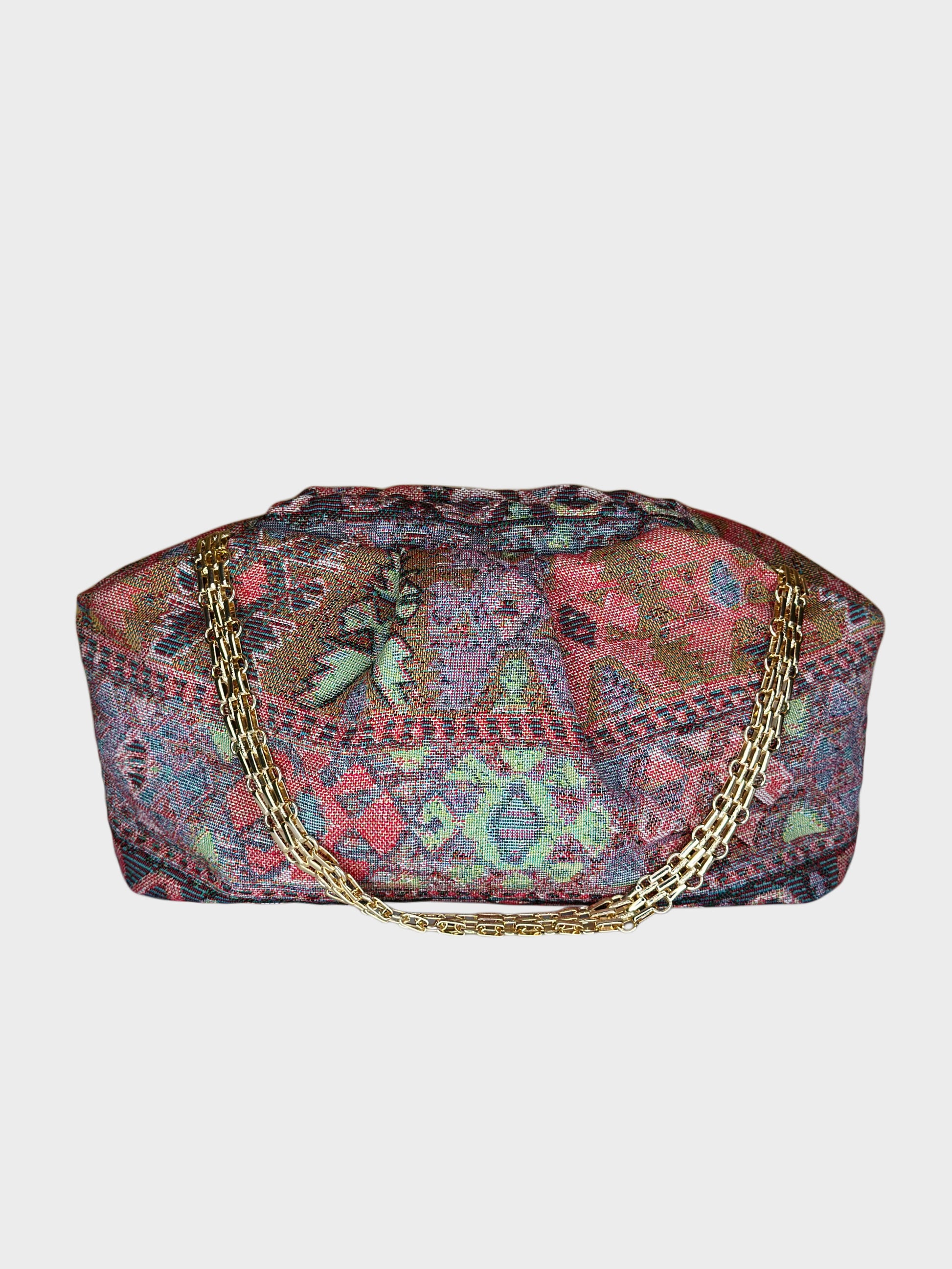 Puffy Bag Jacquard Pink catena Ruj Heritage