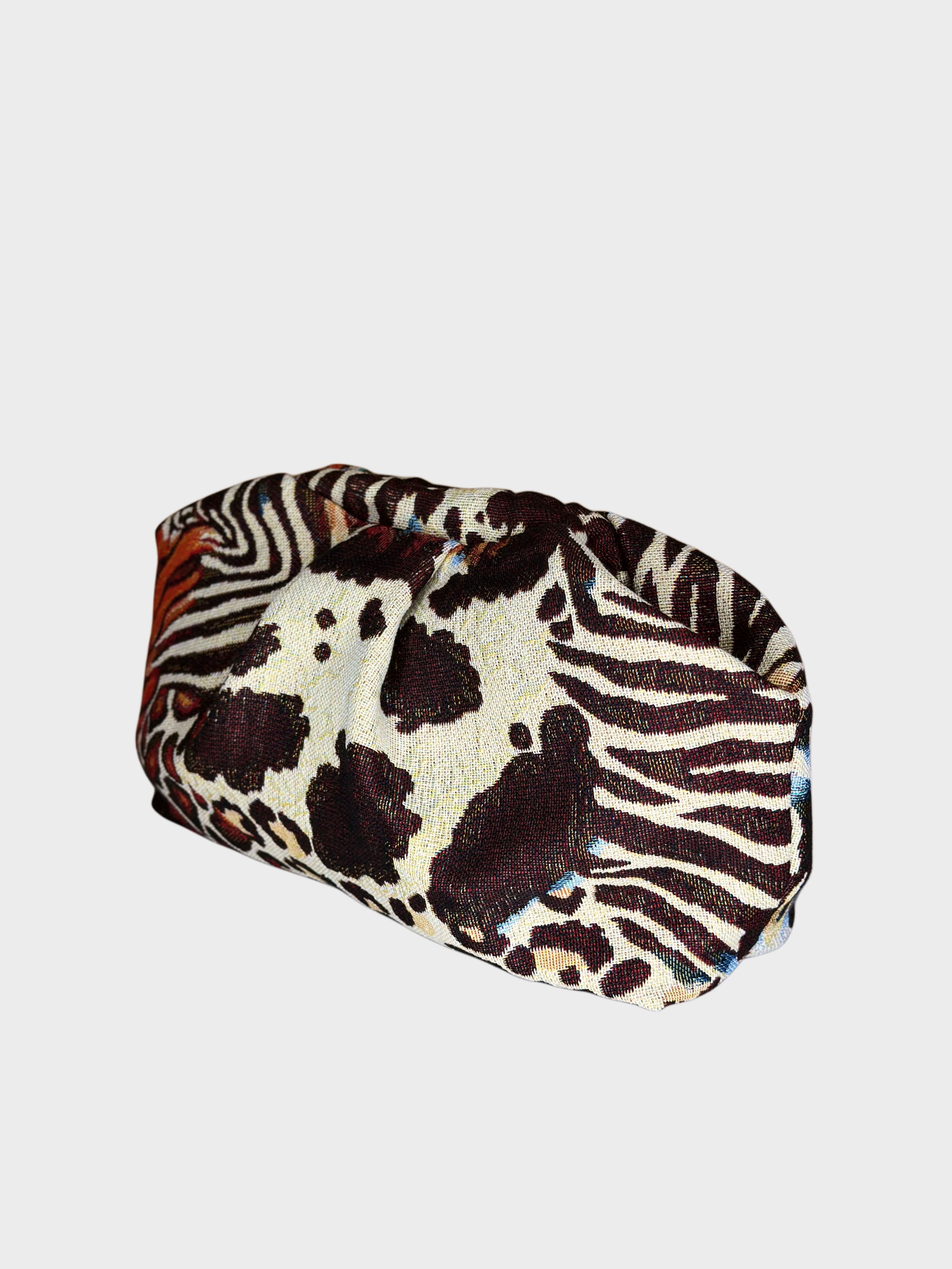 Puffy Bag Jacquard Animalier lato dx Ruj Heritage