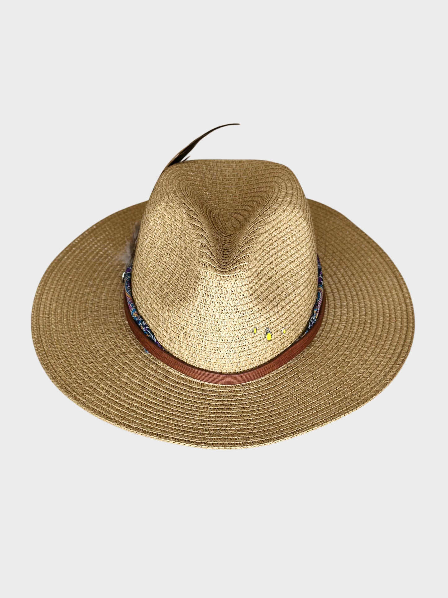 Cappello Fedora Paglia Paisley Ruj Heritage
