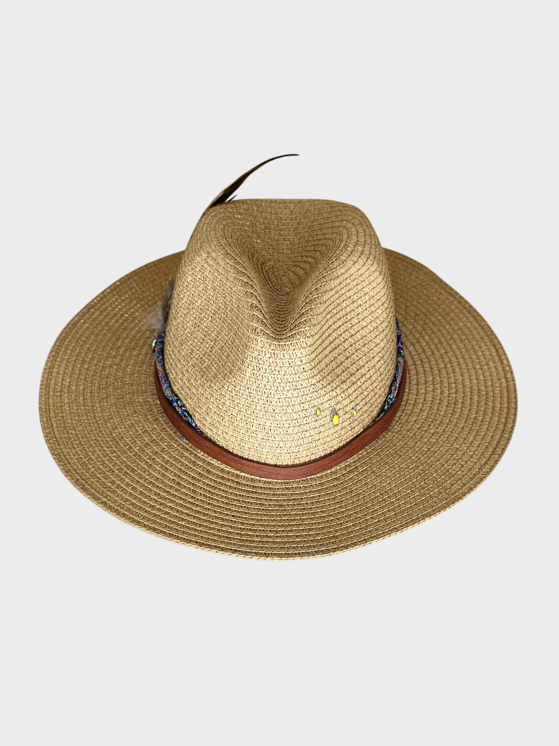 Cappello Fedora Paglia Paisley Ruj Heritage