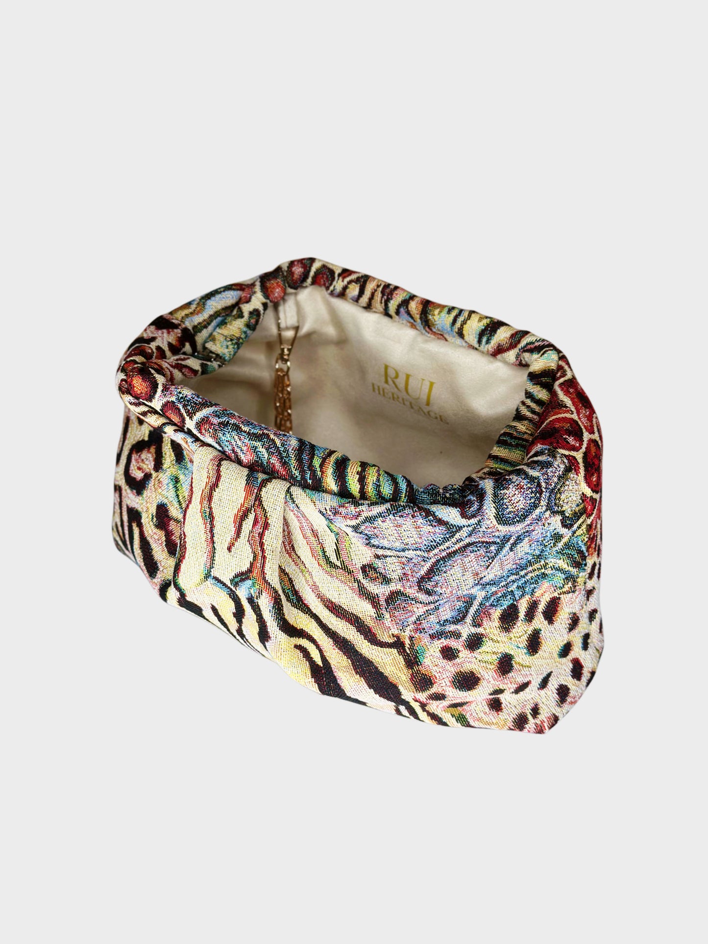 Puffy Bag Jacquard Animalier Multicolor