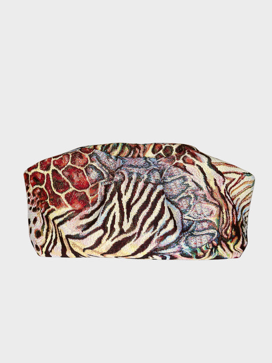 Puffy Bag Jacquard Animalier Multicolor