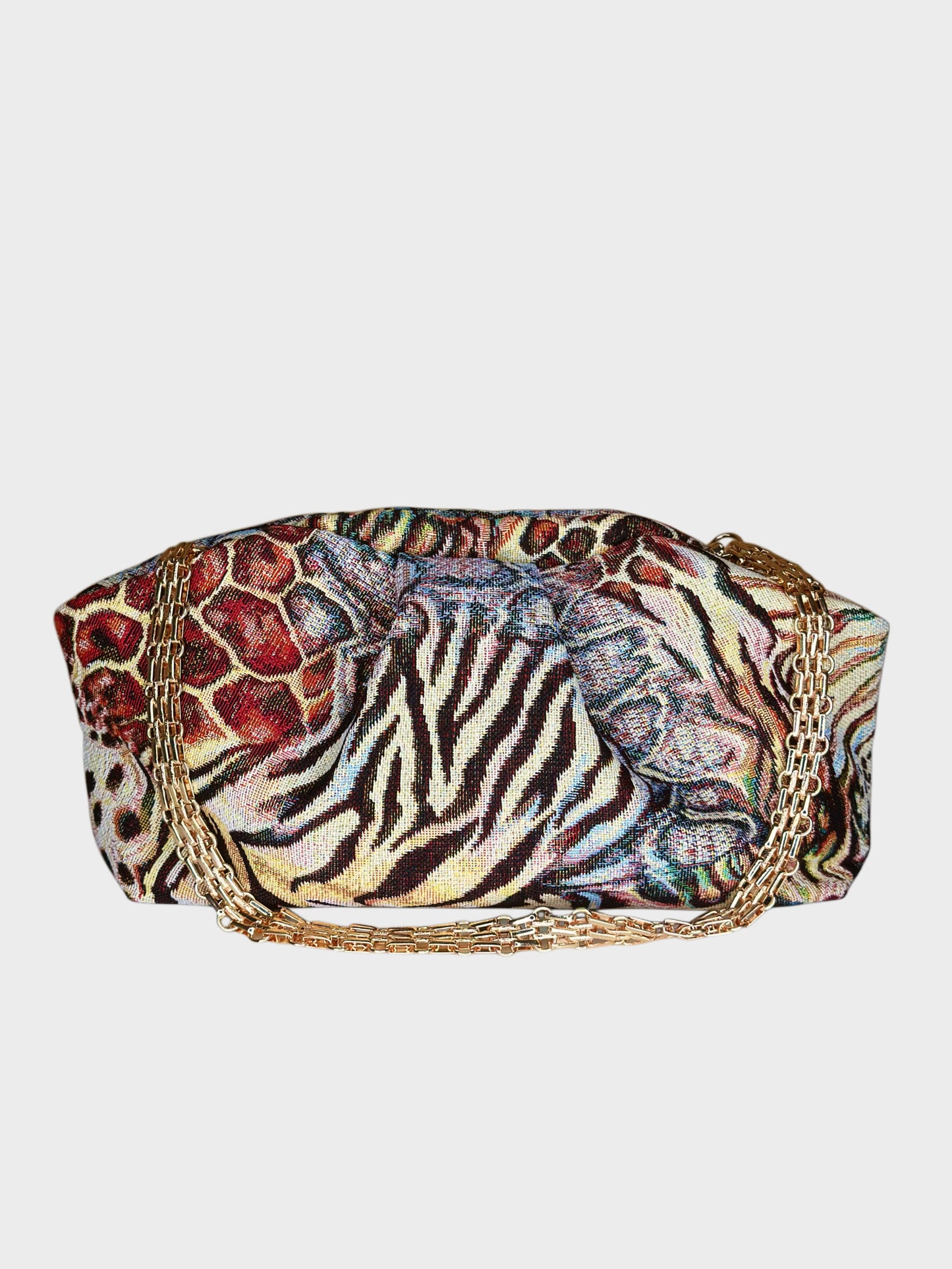 Puffy Bag Jacquard Animalier Multicolor