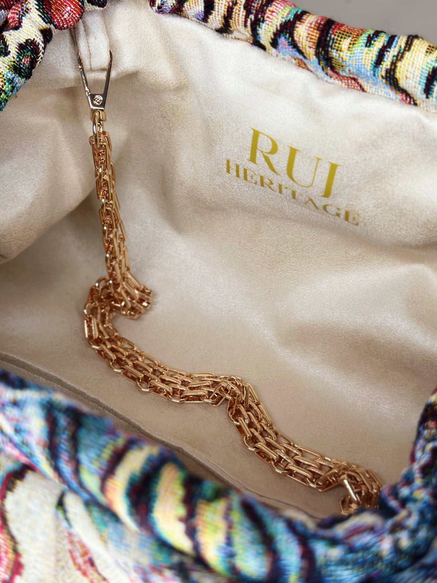 Puffy Bag Jacquard Animalier Multicolor