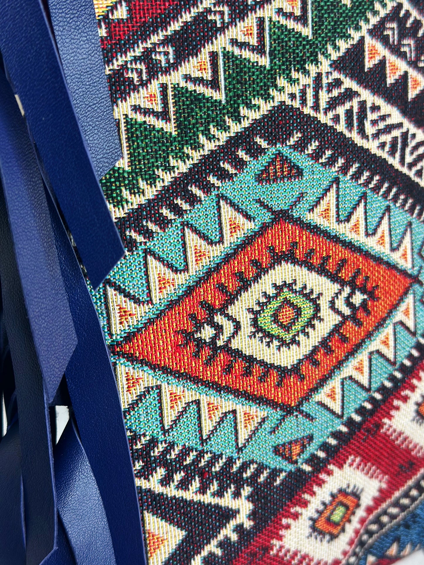 Mini Frange Boho Blu
