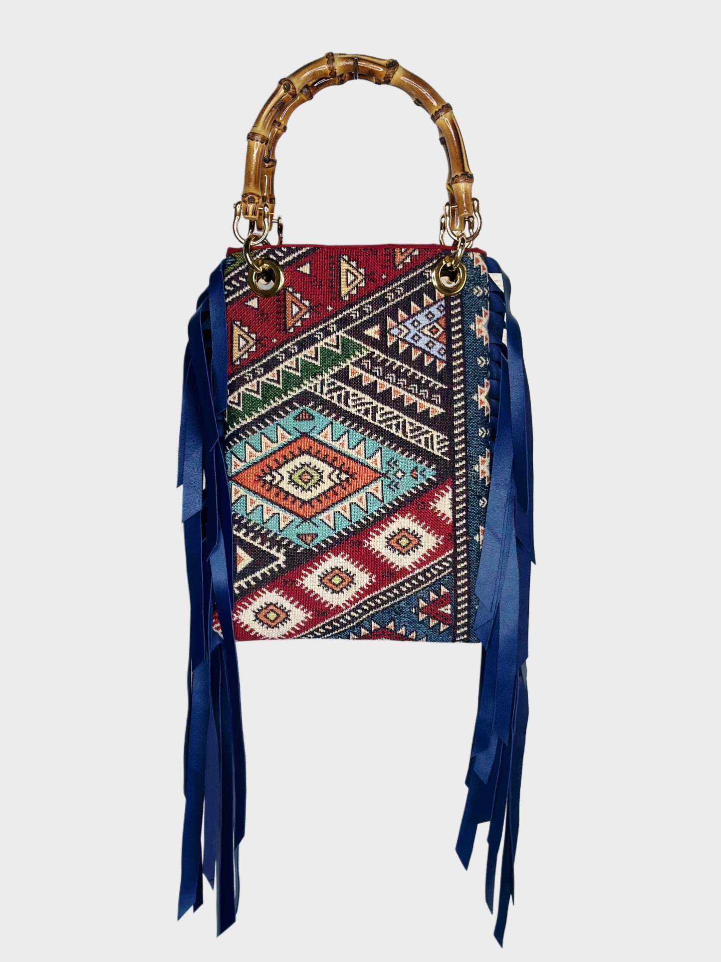Mini Frange Boho Blu
