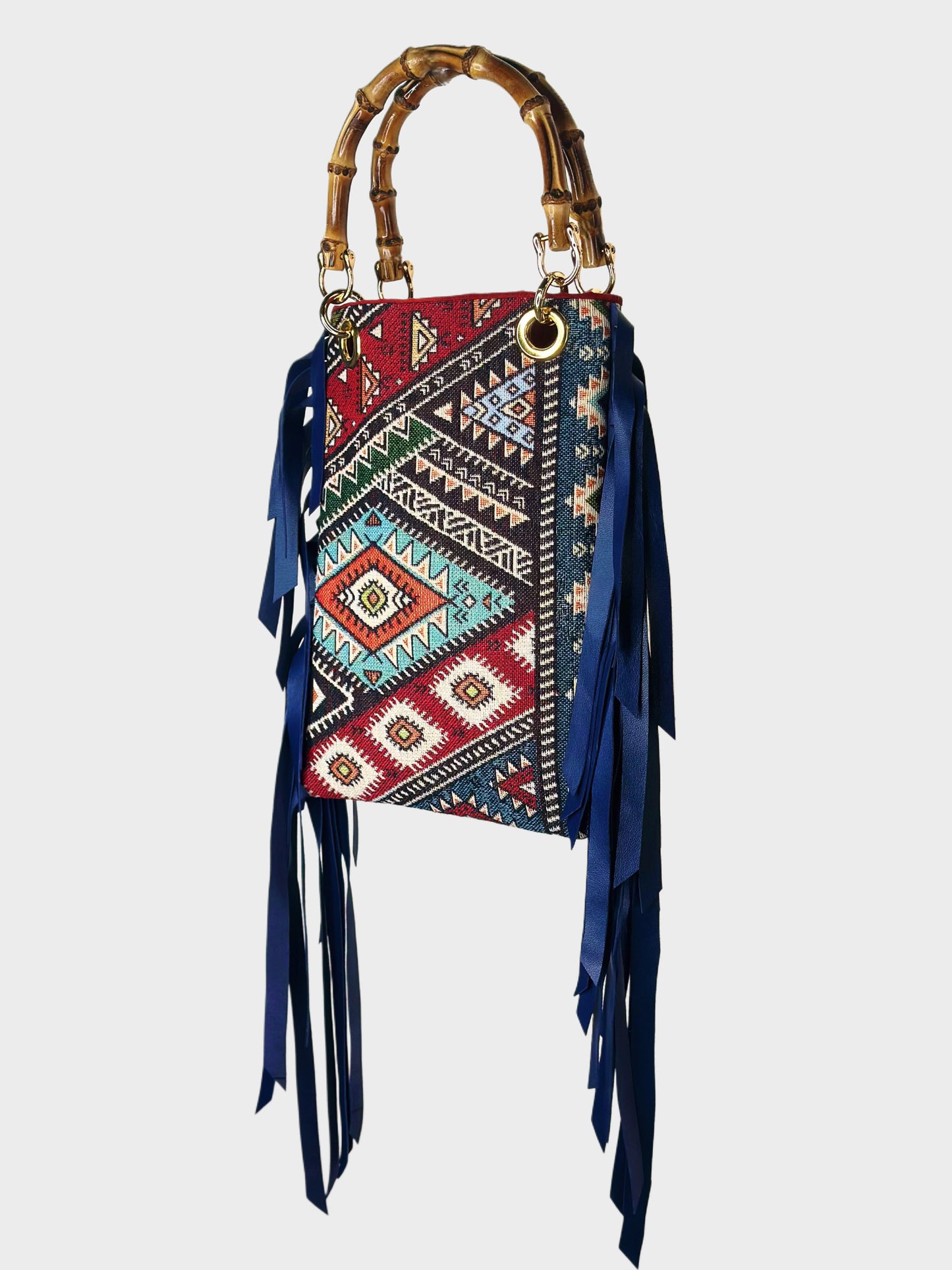 Mini Frange Boho Blu