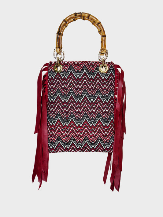 Mini Frange Rainbow Red