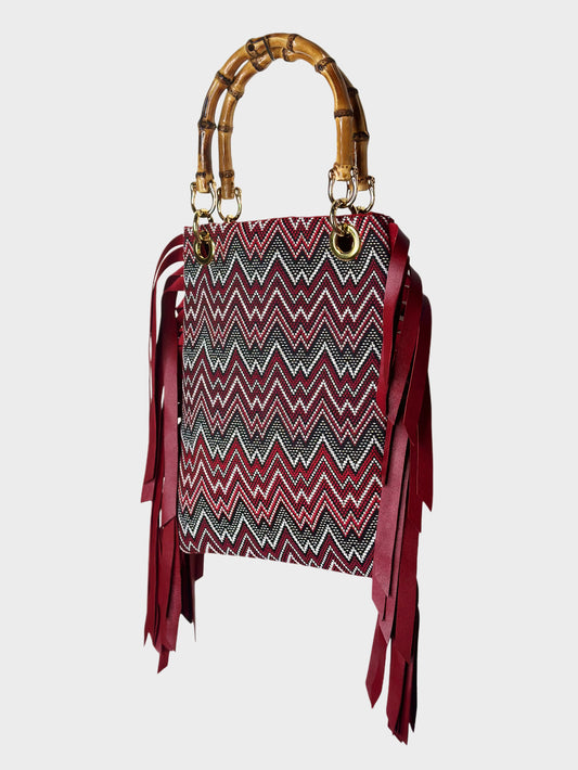 Mini Frange Rainbow Red