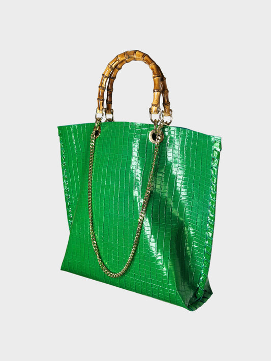 Picnic Bag Croco Green