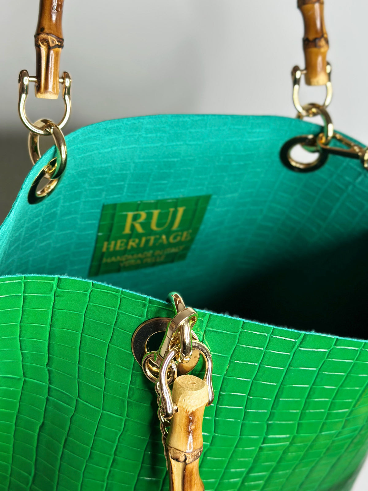 Picnic Bag Croco Green