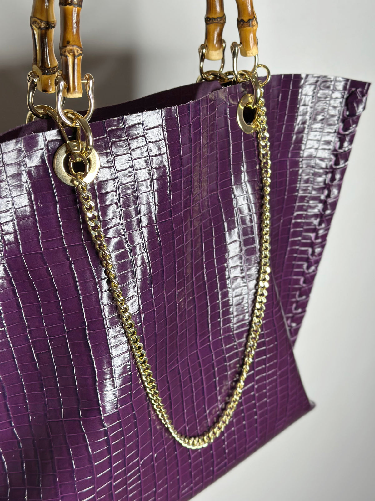 Picnic Bag Croco Purple