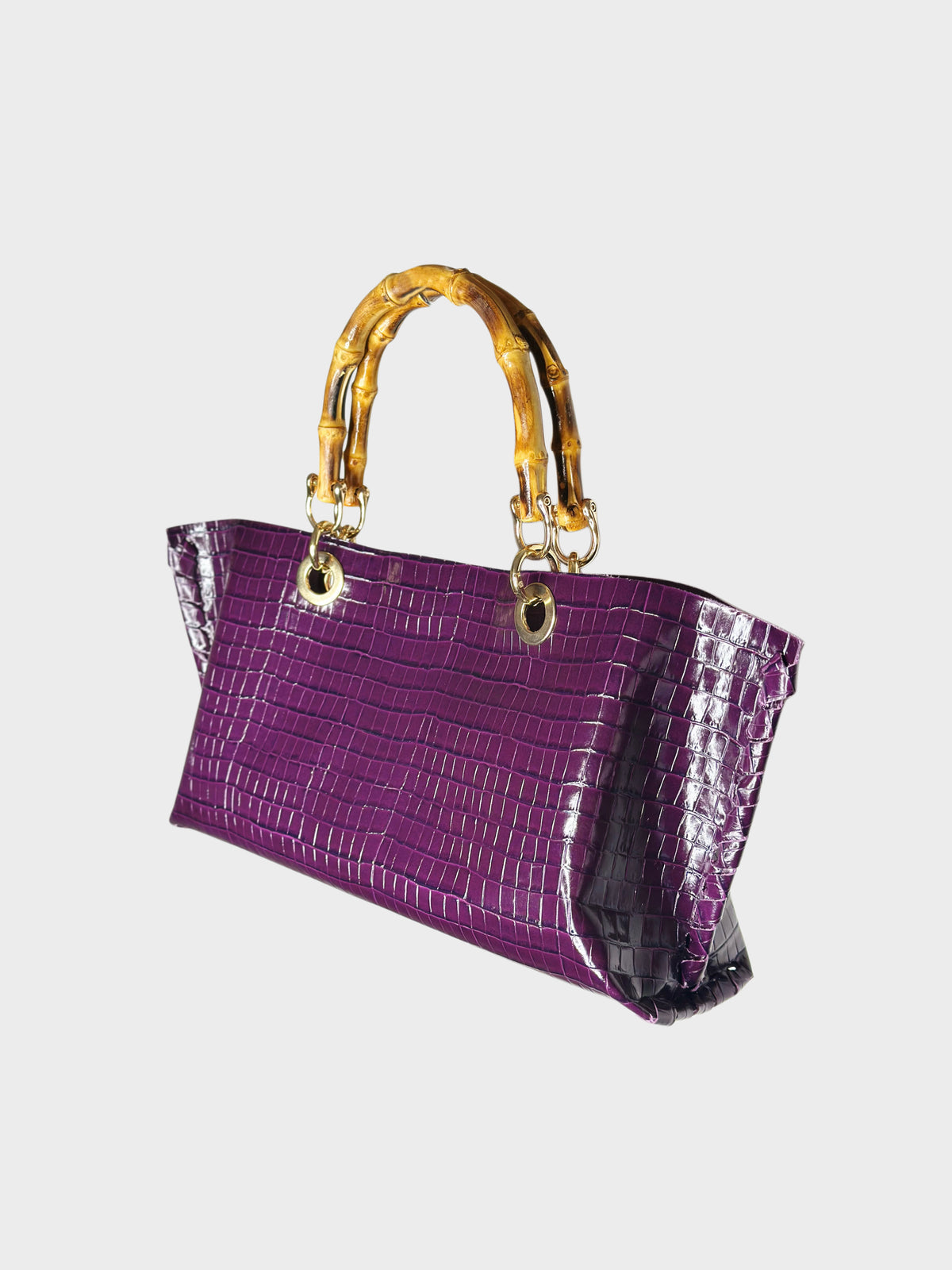 Mini Picnic Bag Croco Purple