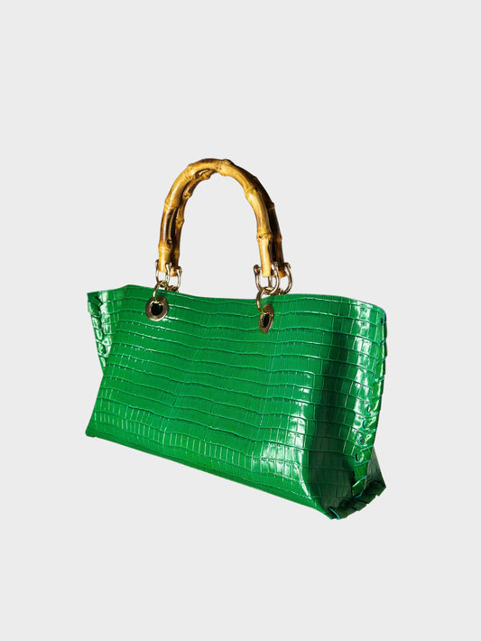 Mini Picnic Bag Croco Green