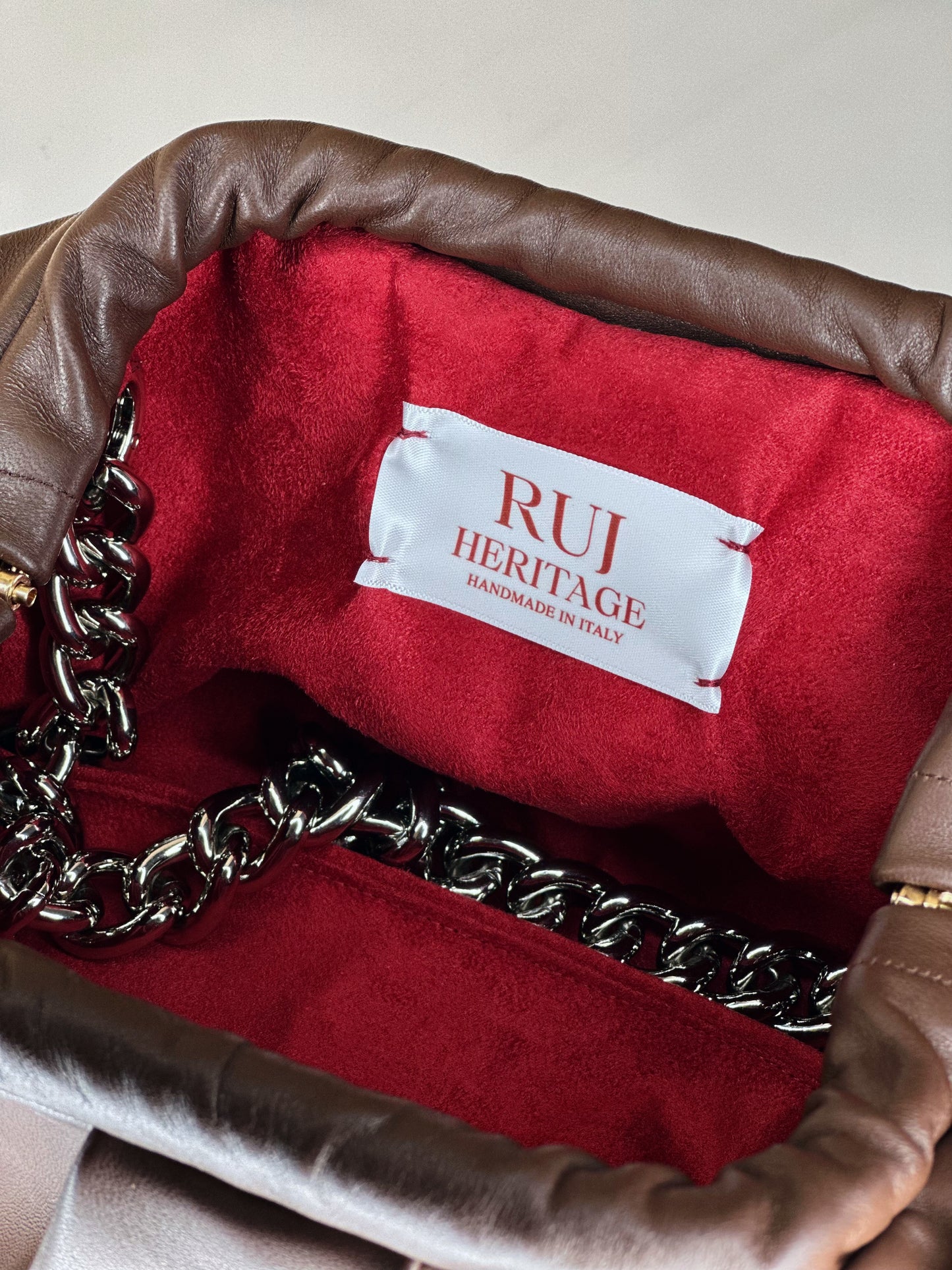 Mini Puffy Bag Cioccolato Fondente