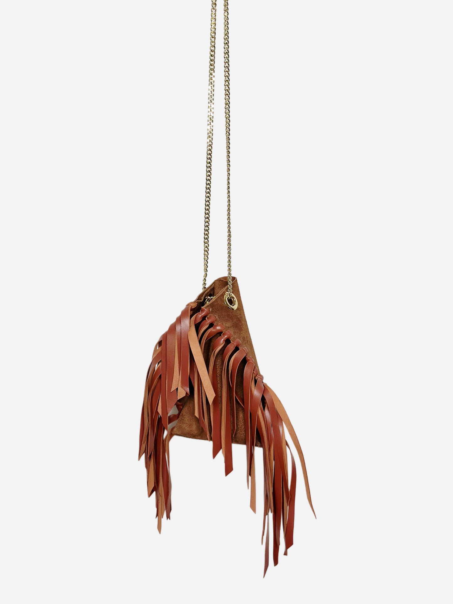 Mini Tote Bag Frange Suede