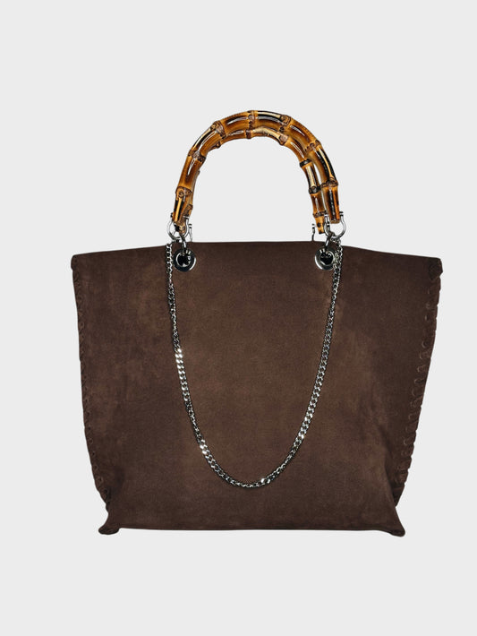Picnic Bag Suede Cioccolato