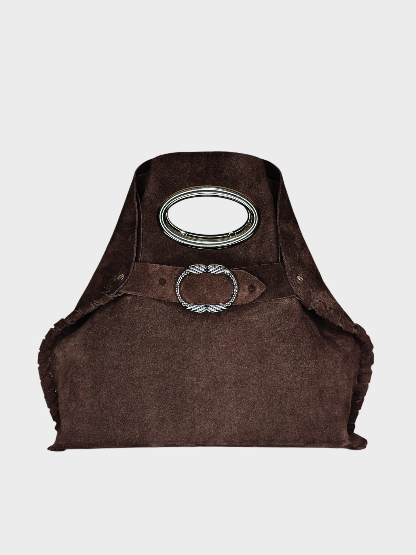Madeleine Bag Suede Cioccolato