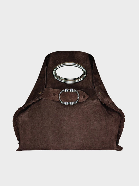 Madeleine Bag Suede Cioccolato