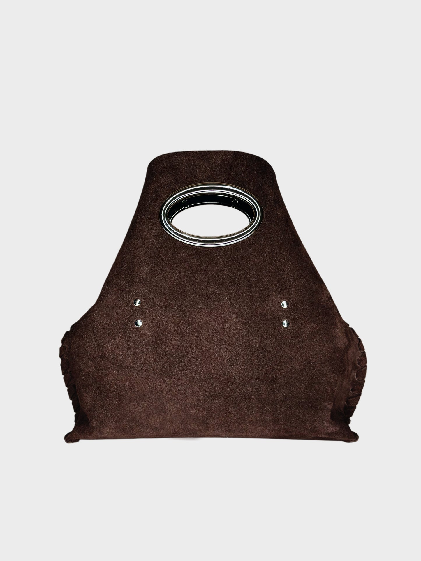 Madeleine Bag Suede Cioccolato