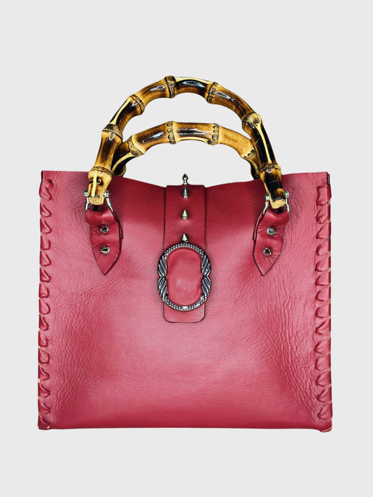 Bamboo Bag Dark Cherry