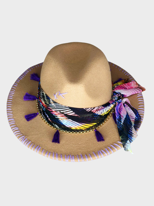 Fedora Hat Honey foulard