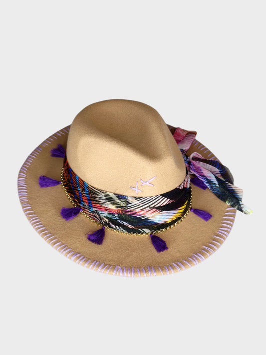 Fedora Hat Honey foulard