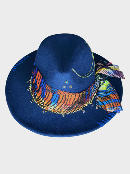 Fedora Hat Blu