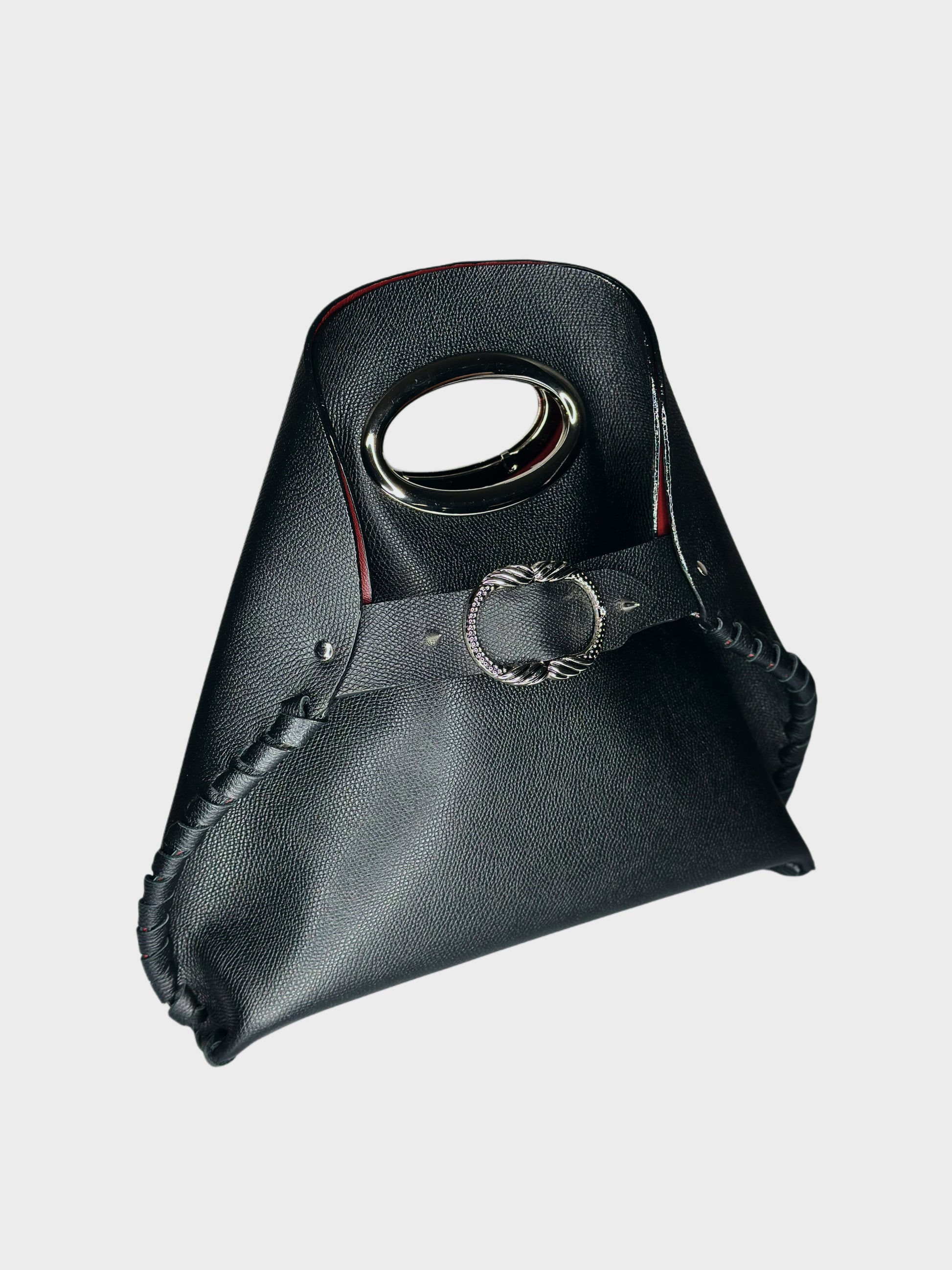 Borsa Madeleine nera in pelle lato Ruj Heritage
