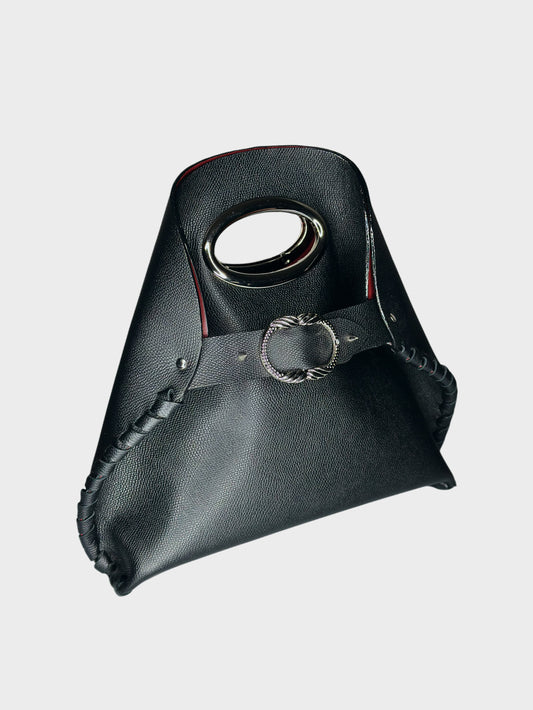 Borsa Madeleine nera in pelle lato Ruj Heritage