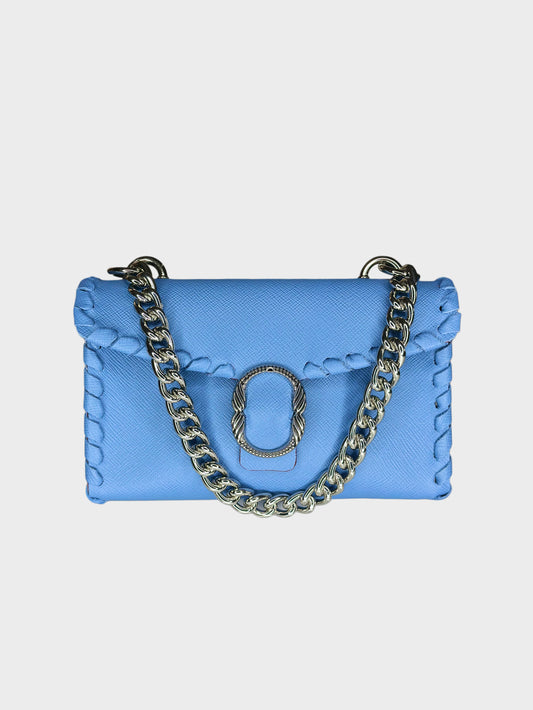 Borsa Mini Shoulder celeste Ruj Heritage