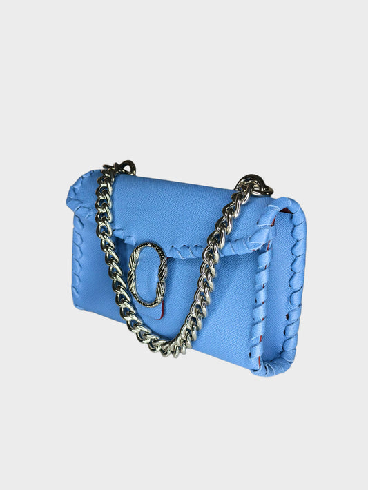 Borsa Mini Shoulder celeste lato Ruj Heritage