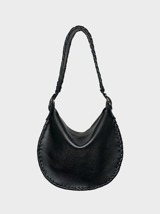 Borsa Hobo nera in pelle Ruj Heritage