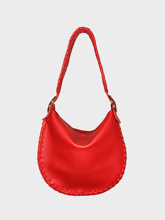 Borsa Hobo rossa in pelle Ruj Heritage
