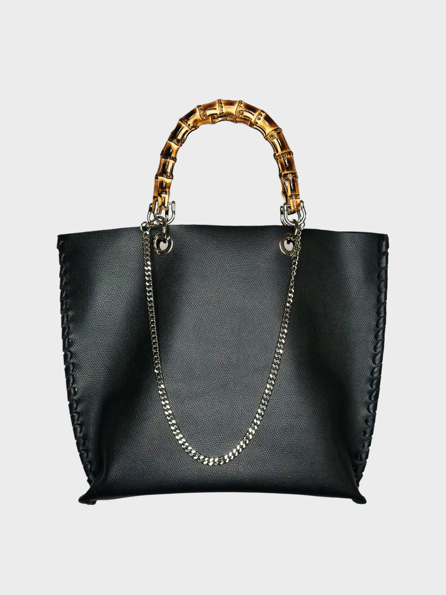 Picnic Bag in pelle nera Ruj Heritage