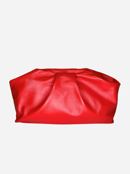 Puffy Bag Rosso Corallo in pelle Ruj Heritage