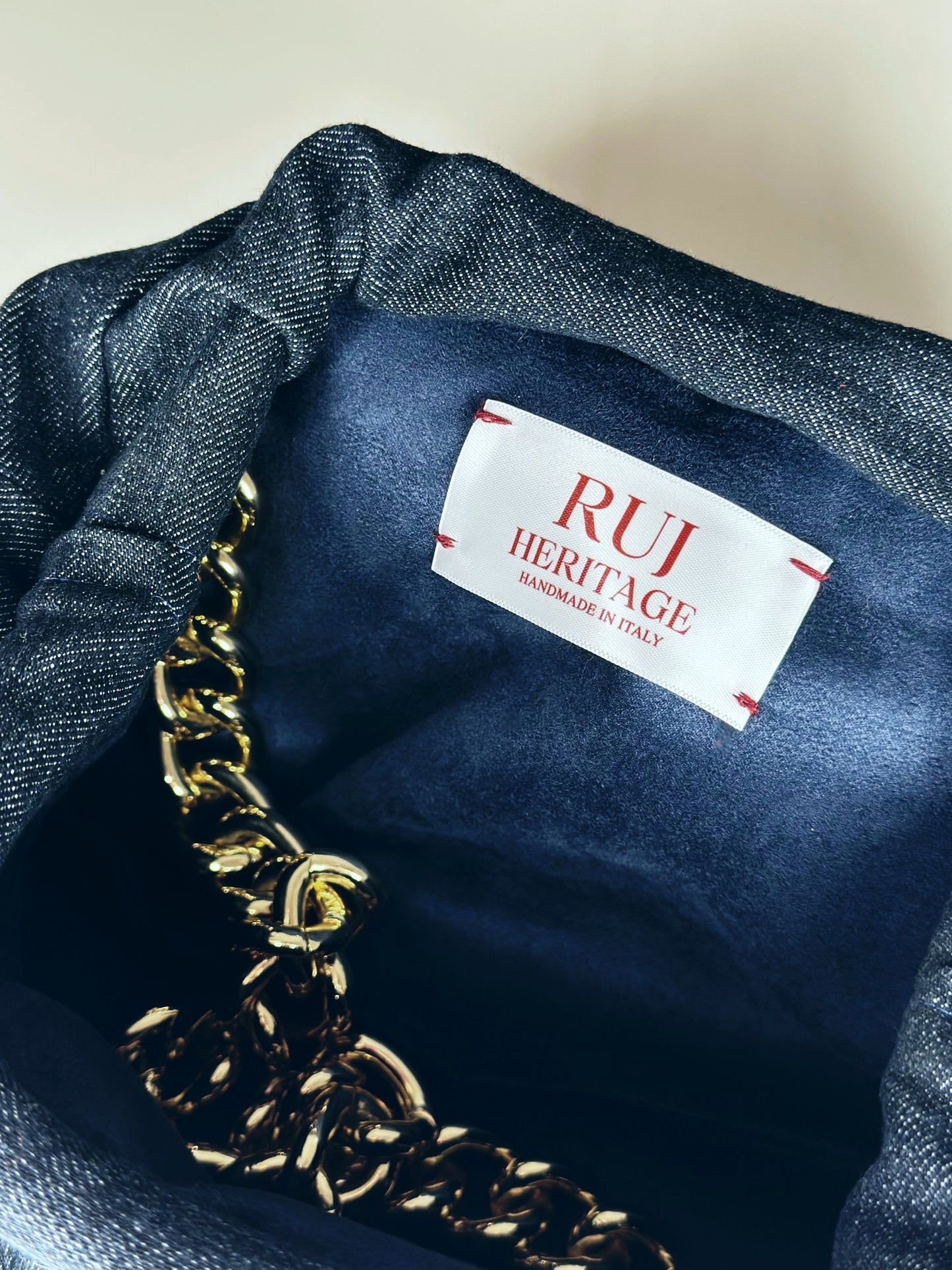 Mini Puffy Bag Denim 2