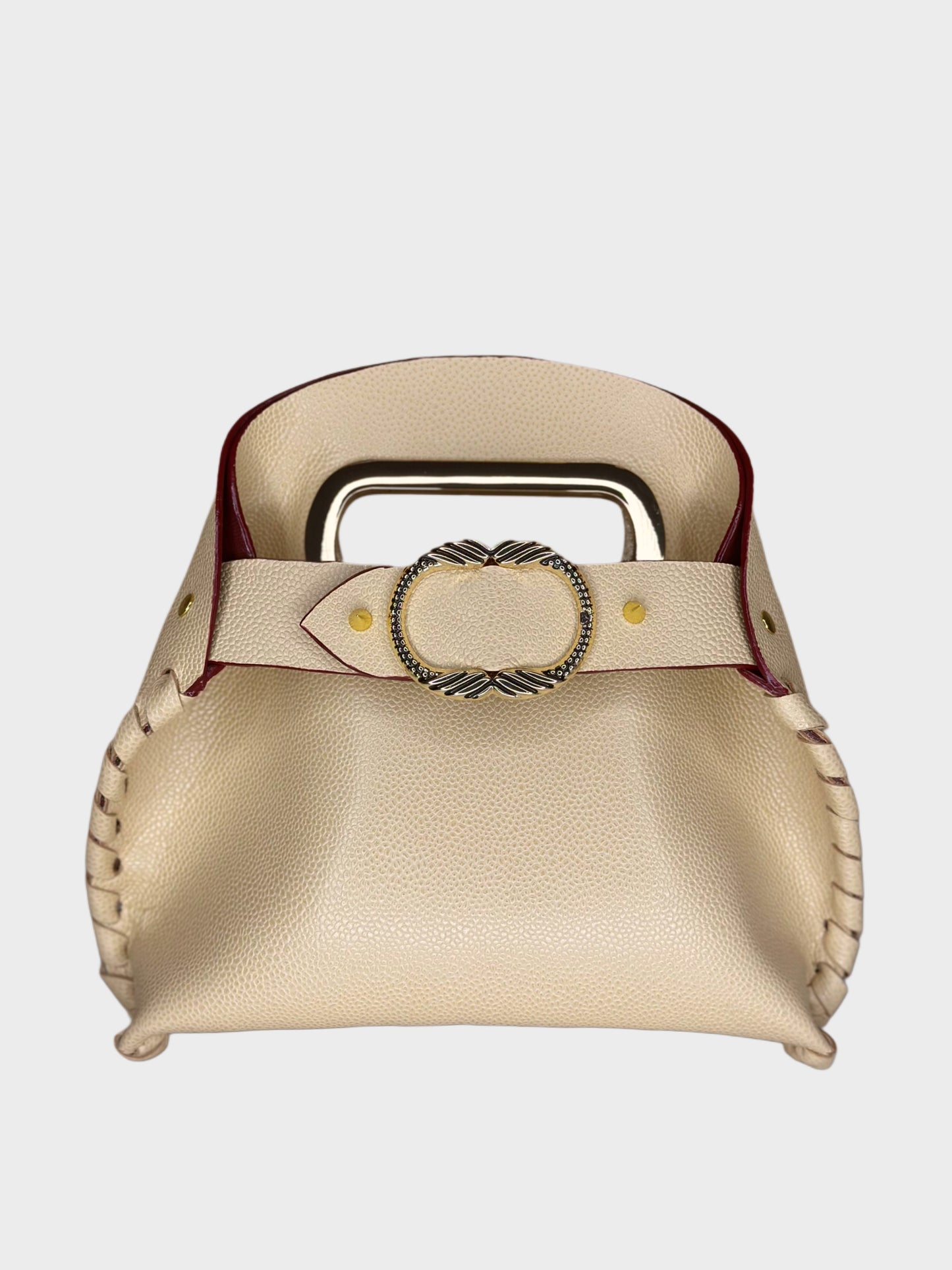 Mini Madeleine Bag Beige in pelle Ruj Heritage