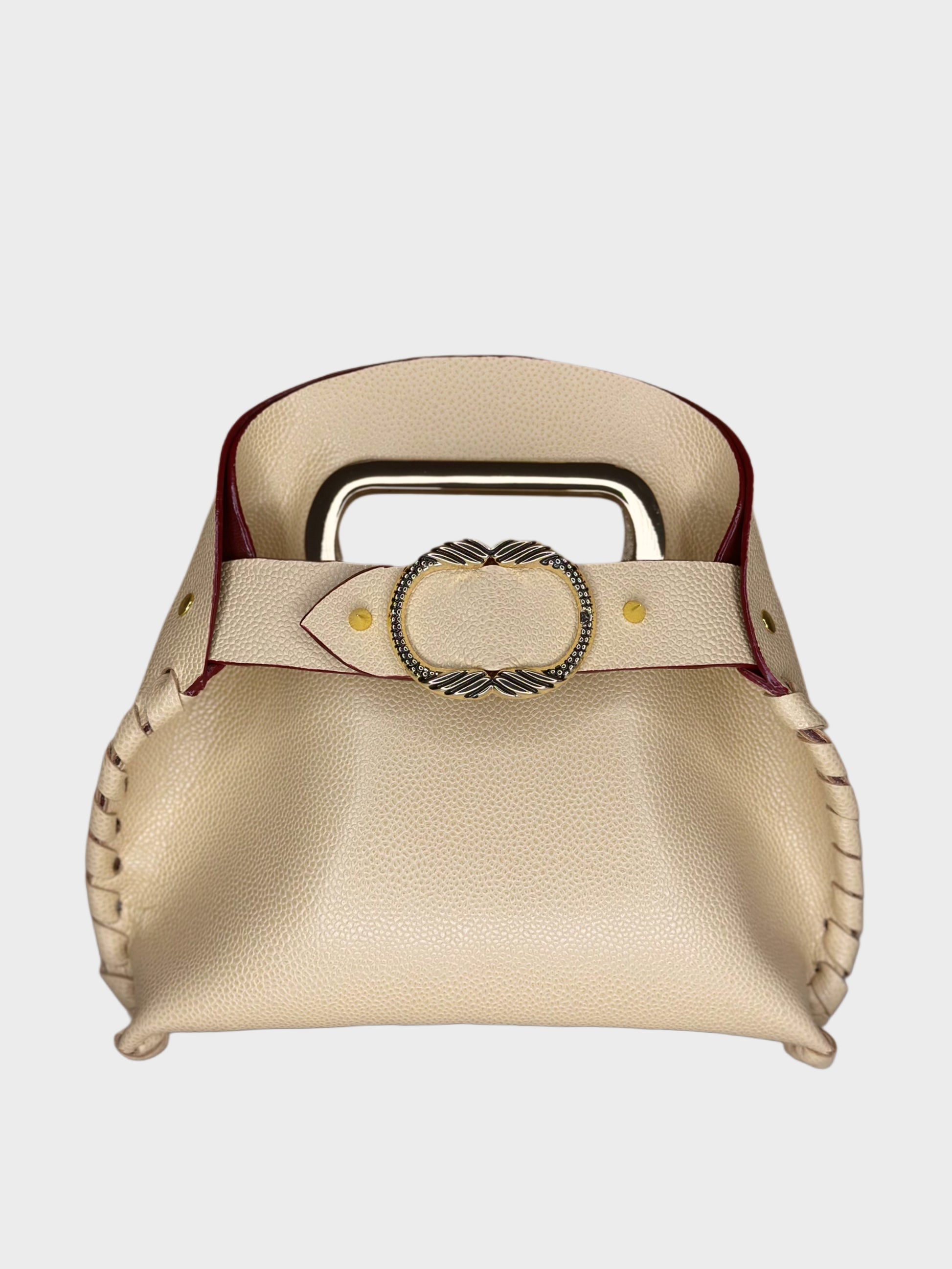 Mini Madeleine Bag Beige in pelle Ruj Heritage