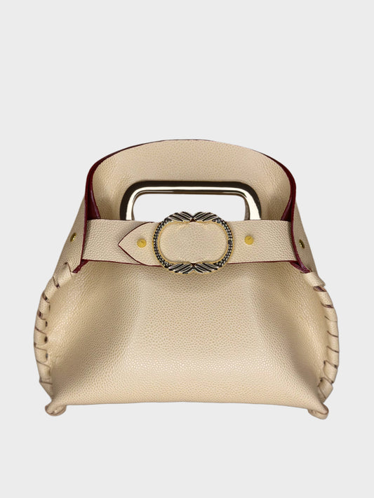 Mini Madeleine Bag Beige in pelle Ruj Heritage