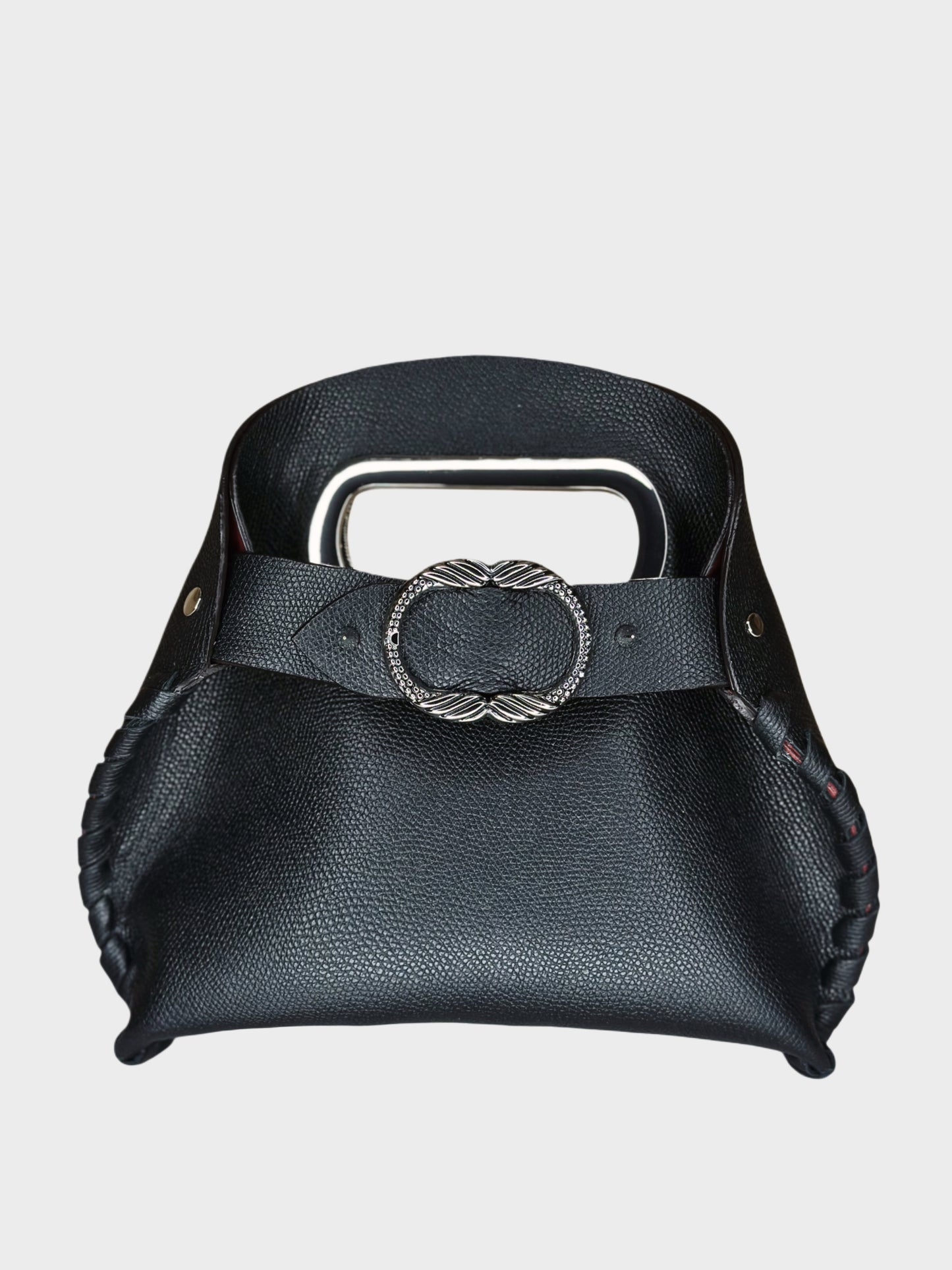 Mini Madeleine Bag Black in pelle borsa a mano Ruj Heritage